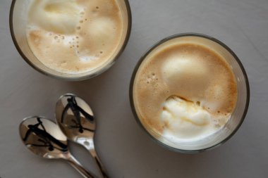 Ev yapımı Affogato Kahve Dondurması