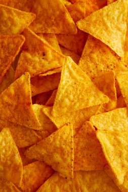Çıtır Nacho BBQ Tortilla Cipsleri, üst görünüm.. 