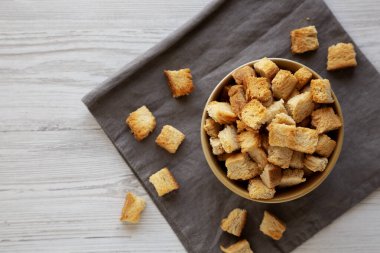 Ev yapımı Çıtır Ekmek Ekmeği, en iyi görüntü. Boşluğu kopyala.