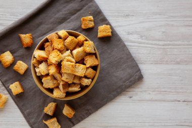 Ev yapımı Çıtır Ekmek Ekmeği, en iyi görüntü. Boşluğu kopyala.