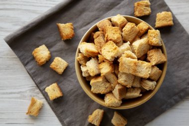 Ev yapımı Çıtır Ekmek Ekmeği, en iyi görüntü. Yakın plan..