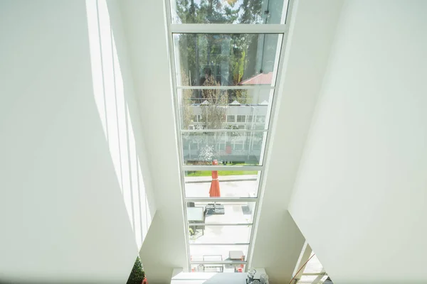 Interior Moderno Casa Privada Luxo Edifício Contemporâneo Window — Fotografia de Stock