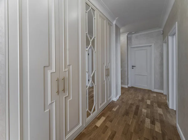 Corridor and doors. Hallway in a modern apartment.