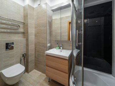modern banyo iç görünüm