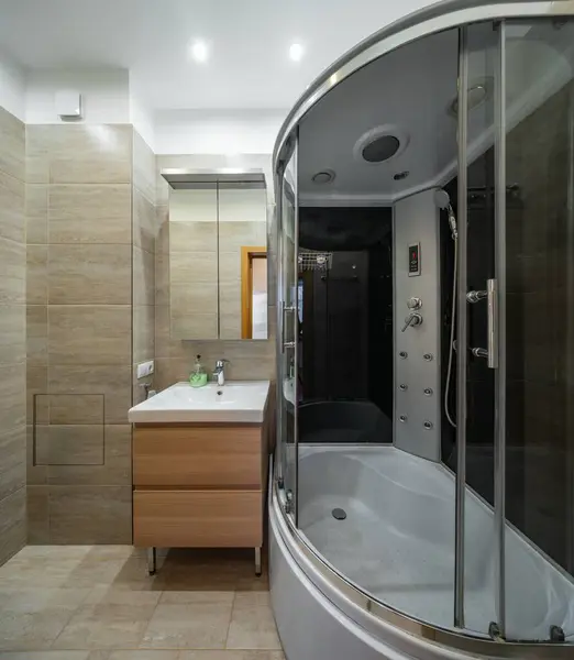 Modern Bathroom Interior View Stock Picture