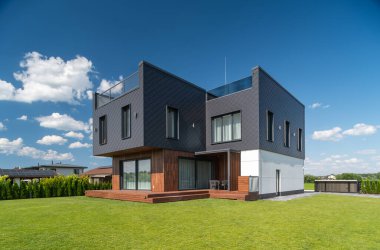 Aile için modern özel ev. 