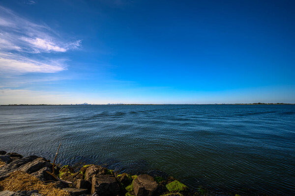 Views of the Rockaway Inlet, from the Rockaway Queens, NY