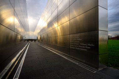 Liberty State Park 'tan New York Limanı, Manhattan ve Özgürlük Anıtı, Jersey City, NJ, ABD