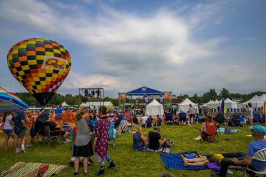 The New Jersey Lottery Festival of Ballooning, Solberg Airport, Whitehouse Station, NJ, USA; July 25, 2021 clipart