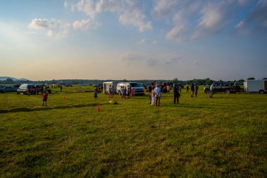 The New Jersey Lottery Festival of Ballooning, Solberg Airport, Whitehouse Station, NJ, USA; July 25, 2021 clipart