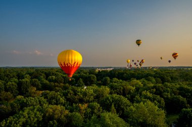 The New Jersey Lottery Festival of Ballooning, Solberg Airport, Whitehouse Station, NJ, USA; July 25, 2021 clipart