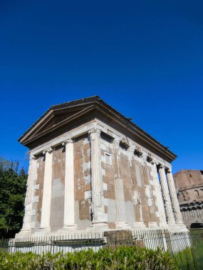 Tempio di Portuno, Temple of Portunus in the Forum Boarium - Rome, Italy.