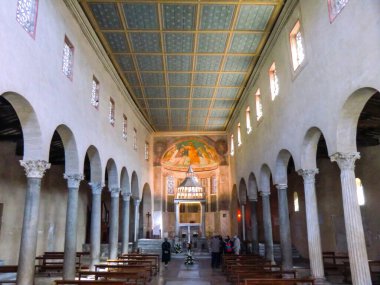 Internal view of Church of San Giorgio in Velabro, Rome, Italy.