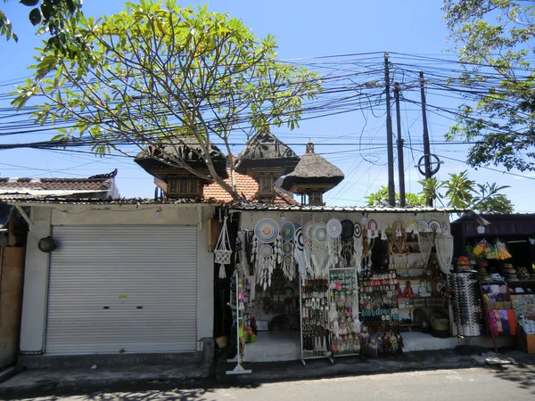 Einkaufsstraße Ubud Bali Indonesien — Stockfoto