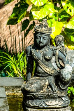 Ubud, Bali, Endonezya 'daki Bali tapınağı heykeli 