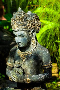 Ubud, Bali, Endonezya 'daki Bali tapınağı heykeli 