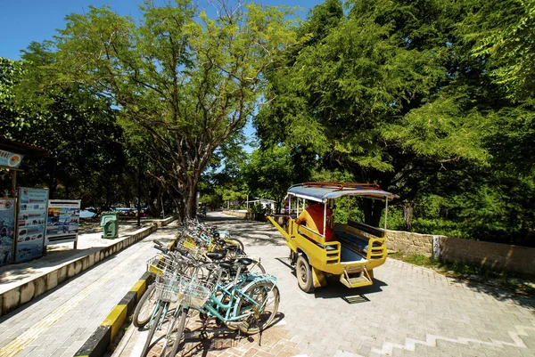 Cidomo Arabası Gili Trawangan Lombok Bali Endonezya Bir Arabası — Stok fotoğraf