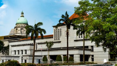 Singapur, Nisan 2024 - Singapur 'un merkez iş bölgesinde binalar.