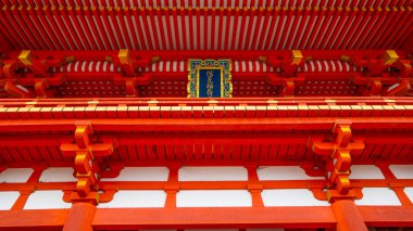 Japonya, KYOTO Nisan 2024: Japonya 'nın Kyoto kentindeki Fushimiinari Taisha ShrineTemple' ın güzel mimarisi