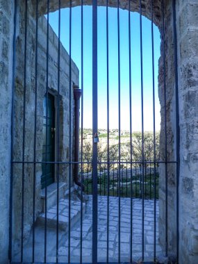 Matera, I Sassi di Matera, Basilicata, glimpse of the streets and ancient houses of Matera, I Sassi in Matera, Italy     