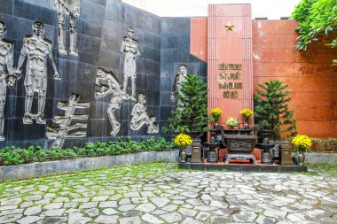 Vietnam adağı ve sunağı Hoa Lo Hapishanesi, Maison Centrale Hapishanesi, Hanoi, Vietnam. Temmuz 2025  