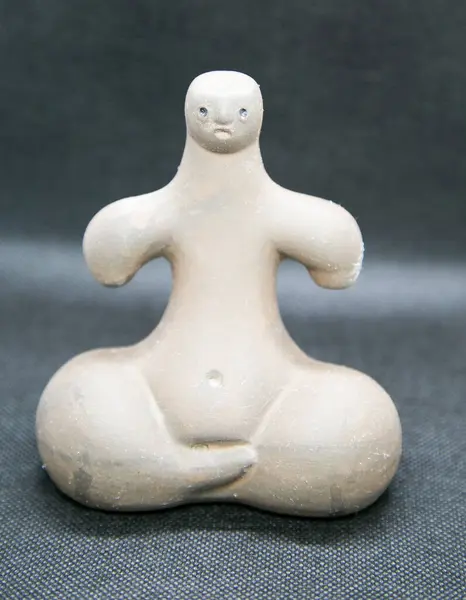 Tara Idol Terracotta Figure Identified Fertility Cult Gran Canaria High — Stock Photo, Image