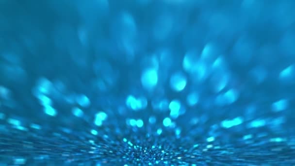 Azul Hortelã Turquesa Espumante Luzes Fundo Festivo Com Textura Natal — Vídeo de Stock