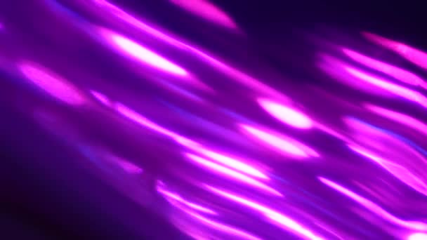 Neón Púrpura Magenta Rosa Intenso Azul Oscuro Colores Bokeh Rayos — Vídeo de stock