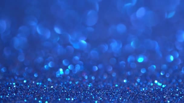 Блискуча Блакитна Поверхня Секвенірами Магічний Бокс Крістмаса Кадри Високої Якості — стокове відео