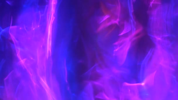 Неоновый Абстрактный Психоделический Фон Фиолетового Viva Пурпурного Цветов Кристально Чистый — стоковое видео