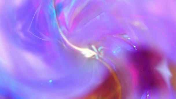 Digital Lavender Surreal Abstract Background Holographic Psychedelic Vortex Glow Flare — Stock Video