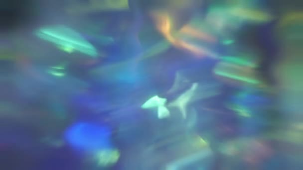 Effect Overlay Refraction Blurred Rainbow Light Surreal Movement Diagonal Holographic — 비디오