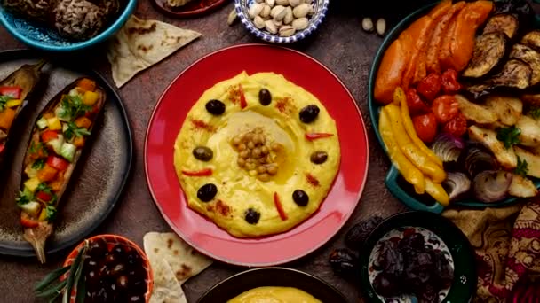 Geleneksel Hint Samosa Ramazan Yemekleri Otantik Yemekler Yüksek Kalite Görüntü — Stok video