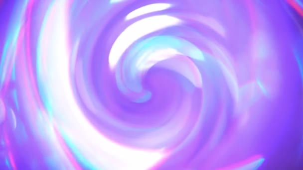 Holografisk Regnbåge Skimrande Ljus Virvel Pastell Neon Lila Rosa Blå — Stockvideo