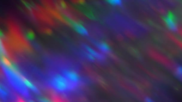 Rainbow Leakage Prism Cores Cores Prisma Design Moda Efeito Desfocado — Vídeo de Stock