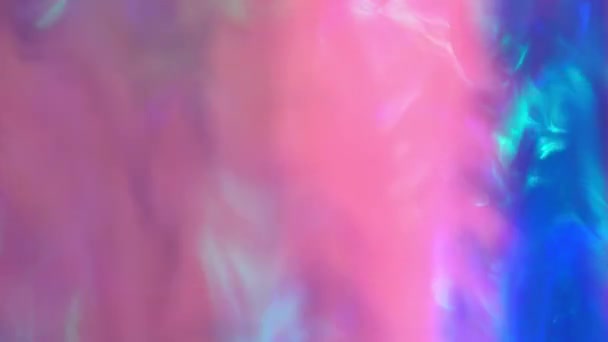 催眠的霓虹灯 复古的未来主义的蓝色 粉红色 紫色和茶色的火焰 摘要催眠背景 柔和彩虹色全息彩虹色渐变 高质量的4K镜头 — 图库视频影像