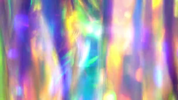 Lente Brillo Óptico Llamarada Superposiciones Transición Bokeh Fondo Holográfico Borroso — Vídeos de Stock
