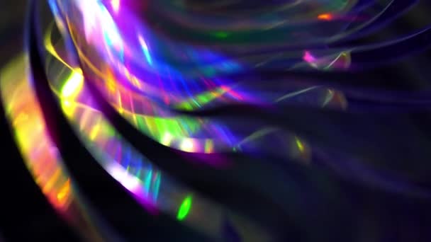 Kerst Achtergrond Reflectie Van Licht Verblinding Lens Lichtoverlay Paars Roze — Stockvideo