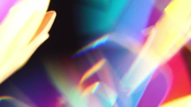 Iridescența Holografică Strălucește Fundal Moale Abstract Strălucind Albastru Pastel Roz — Videoclip de stoc