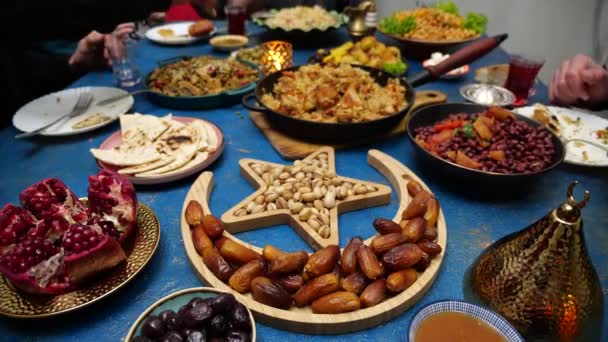 Eid Islamic Holiday Celebrating End Holy Month Ramadan High Quality — Stock Video