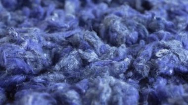 Geri dönüştürülmüş Denim Fiber. Yüksek kalite 4k görüntü