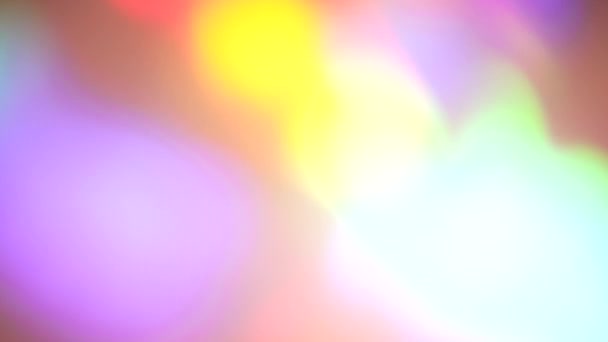 Rayos Luz Multicolores Destellan Brillan Espectáculo Luz Vigas Prisma Cristal — Vídeos de Stock