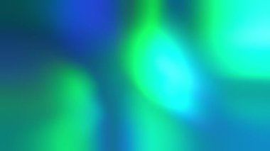 Yeşil, cyan ve mavi spektrum renkleri gradyan animasyonu bulanıklaştırdı. Yumuşak soyut arkaplan taşınıyor. Yüksek kalite 4k görüntü
