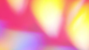 Neon pembe ve mavi kristal prizma kırıcı ışıklar. Sihir hareket eden holografik arka plan. Yumuşak bulanıklaşma, geçiş, ışık kırılması, katman ve gökkuşağı eğimleri. Yüksek kalite 4k görüntü