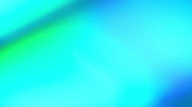 Soyut açık mavi, yeşil, cyan animasyon arkaplan. Şaşırtıcı yumuşak bulanık eğim rengi. Dijital düz duvar kağıdı. Pürüzsüz renk değişimi. İllüzyon ışığı gösterisi. Yüksek kalite 4k görüntü