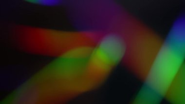 Bir prizmada ışık kırılması. Gökkuşağı gradyanı. Soyut arkaplan. Yüksek kalite 4k görüntü