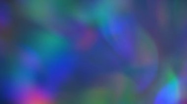 Yumuşak odaklı holografik yanardöner arkaplanın video görüntülerini gevşet. Soyut, sakin, renkli video kapağı. Yüksek kalite 4k görüntü