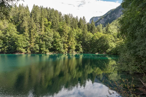 Jezioro Tovel Trentino Alto Adige Włochy — Zdjęcie stockowe