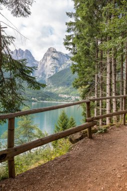 Molveno Gölü Trentino Alto Adige İtalya