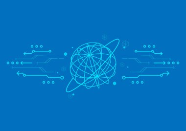 soyut teknoloji arka planı, dijital iletişim arayüzü tasarımı, küresel internet bağlantısı medyası